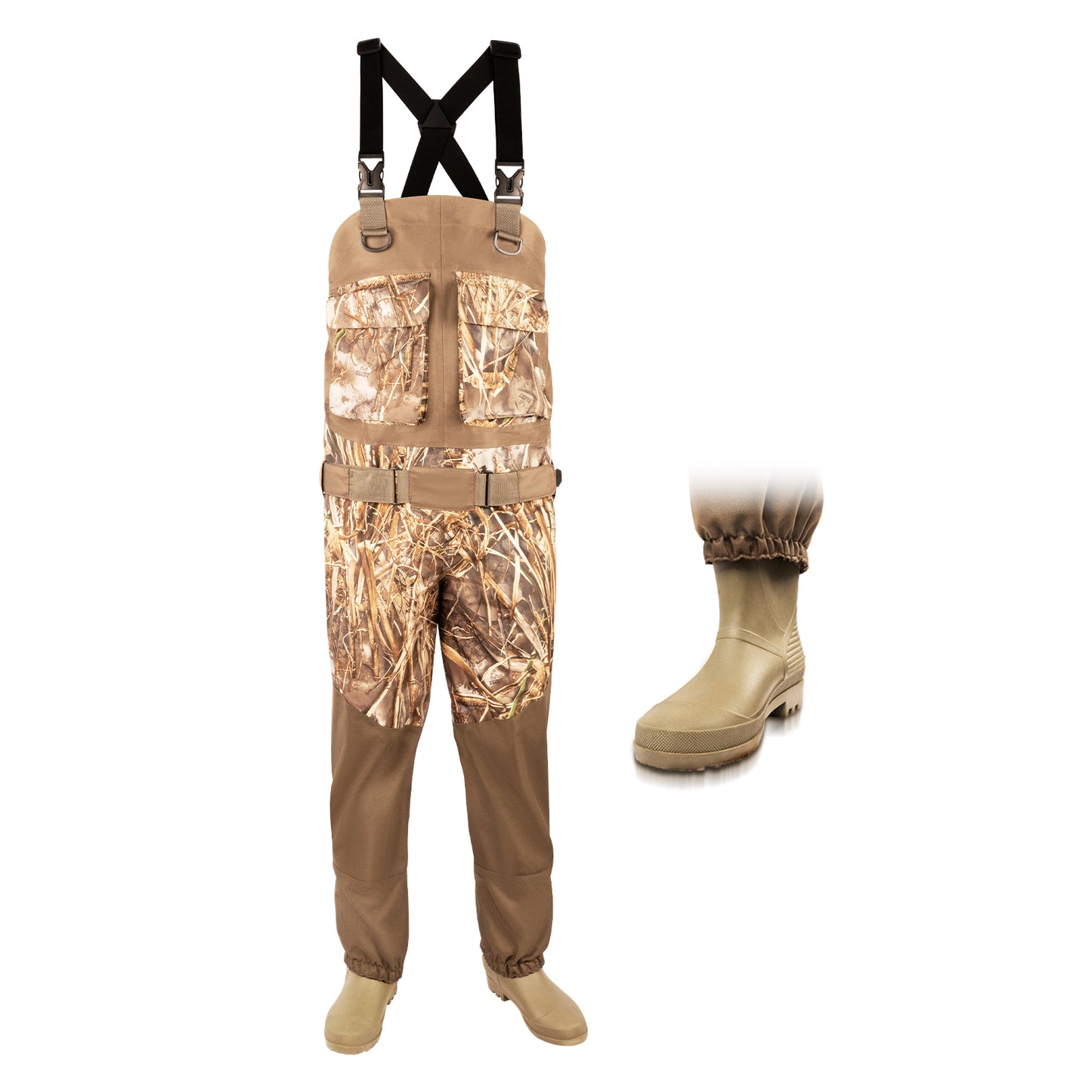 HotSrace Chest Fishing Waders Lightweight Bootfoot